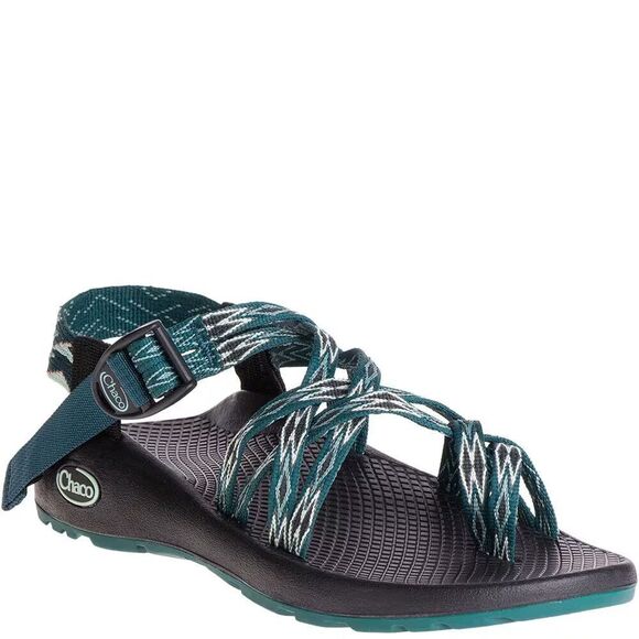 Chaco Shoes - Women's Chaco ZX/2 Classic Sandals - Angular Teal/Black/White Strappy Outdoor 6
